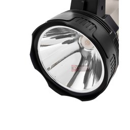 Lanterna  Farolete Holofote Farol de mão Recarregável Super LED 8W Mais Forte Sitio Chácara - 4