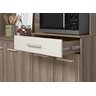 Kit Cozinha Yara 160 7 Portas Carvalho Nature/Off White Cristal - Nicioli - 5