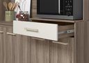Ver imagem 5 de Kit Cozinha Yara 160 7 Portas Carvalho Nature/Off White Cristal - Nicioli