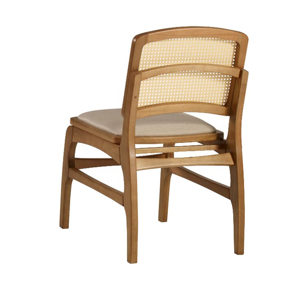 Cadeira de Jantar Estofada com Tela Melisma - Dt 55261 Wood Prime - Dt - 2