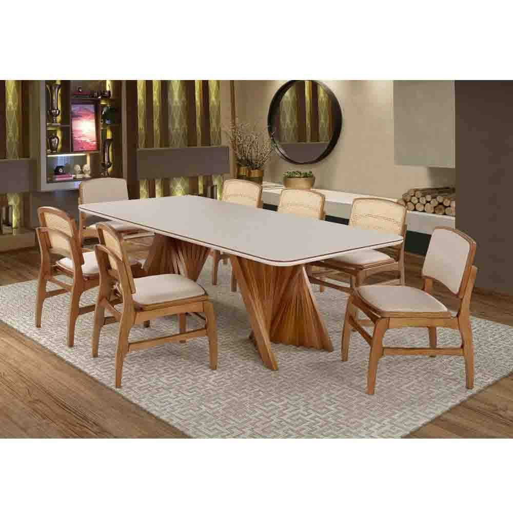 Cadeira de Jantar Estofada com Tela Melisma - Dt 55261 Wood Prime - Dt - 3