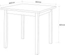 Ver imagem 5 de Kit Mesa de Jantar 80x80 com 4 Cadeiras Banco Estofado Elisa - Branco/branco