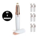 Ver imagem 1 de Depilador Pelos Kit 6 Unidades Aparador Caneta Sobrancelha Indolor Portatil Facial Beleza