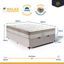 Ver imagem 6 de Cama Box Baú com Colchão de Molas Ensacadas Pillow In Anjos Premium Dream Casal 138cm