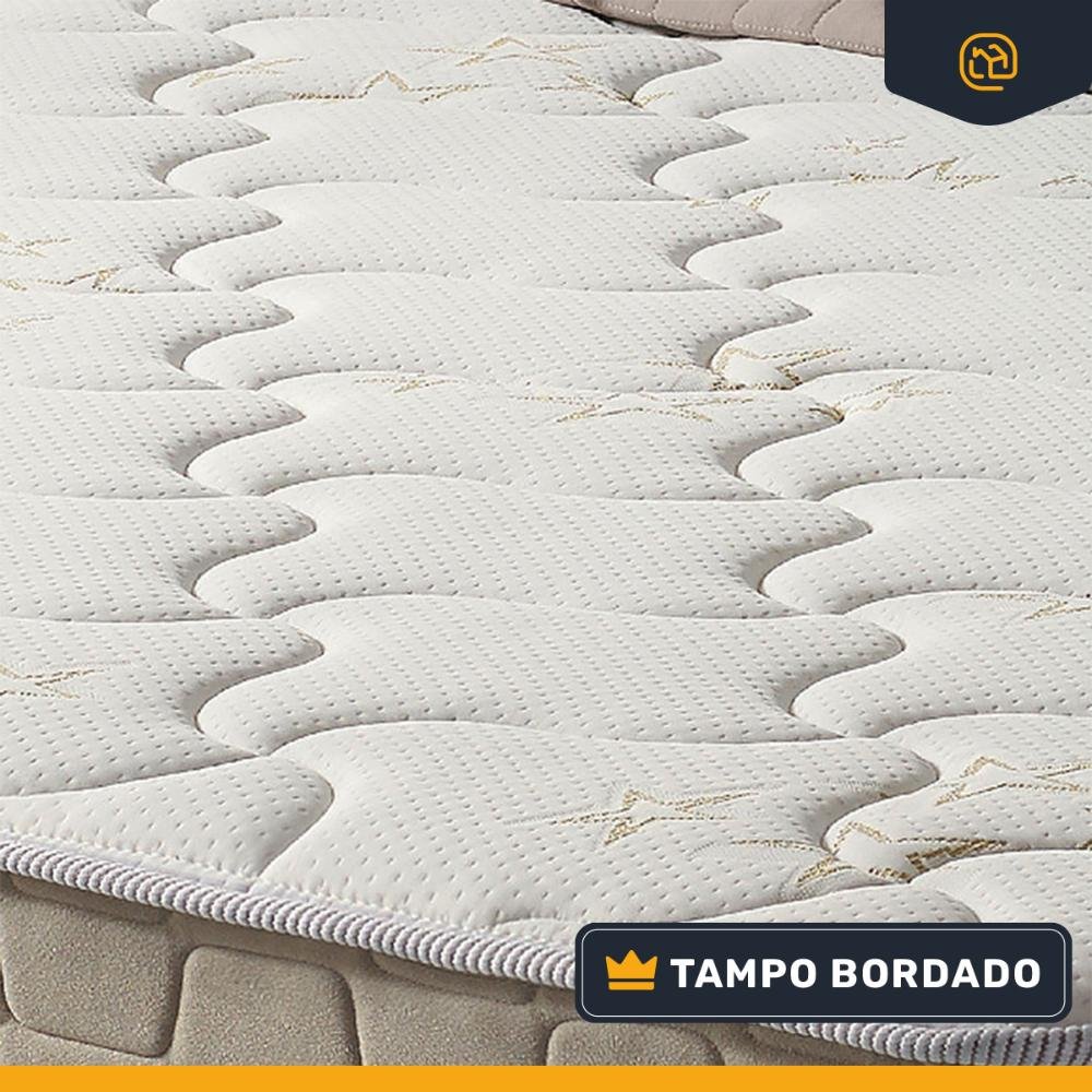 Cama Box Baú com Colchão de Molas Ensacadas Pillow In Anjos Premium Dream Casal 138cm - 6