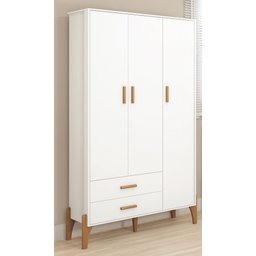Conjunto Quarto Infantil Completo Iris 100% Mdf-roupeiro-cômoda-berço-moveis Estrela:branco - 5