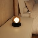 Ver imagem 4 de Abajur Luminária de Mesa Dama Interruptor e Globo e Lâmpada Branco Quente Decoração Casa Sala Quarto