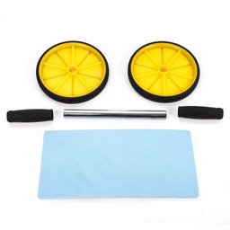 Roda de Abdominal Rodinha Slider Whell Amarela 5555021 - 5