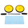 Roda de Abdominal Rodinha Slider Whell Amarela 5555021 - 5