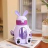 Garrafa Squeeze Infantil Cartoon Coelhinho Desenho Alça 550 Roxo - 3