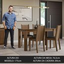 Ver imagem 4 de Conjunto Sala de Jantar Mesa Tampo de Vidro 4 Cadeiras Kiara Madesa
