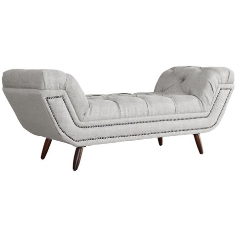 Recamier Sofá Divã Namoradeira Sienna 90 Cm Solteiro Linho