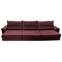 Ver imagem 5 de Sofá Retrátil e Reclinável 3,55m Molas Ensacadas Cama inBox Big Space com Bordado 3D Velusoft
