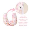Ninho Redutor com Almofada de Amamentação Bebê Menina Estampado - Ursinha Mel - 7
