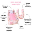 Ver imagem 5 de Ninho Redutor com Almofada de Amamentação Bebê Menina Estampado - Ursinha Mel