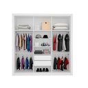 Ver imagem 3 de Guarda Roupa Roupeiro Residence Branco Demóbile