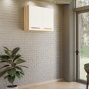 Ver imagem 2 de Armario Aereo de Cozinha Intenza 80 Cm com 2 Portas Freijo/off White