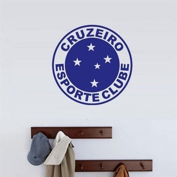 Adesivo de Parede Futebol Escudo do Cruzeiro - M 50x50cm - 1