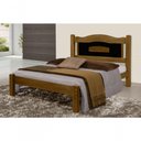 Ver imagem 1 de Cama Queen Size Paris de Madeira Maciça Tauari Imbuia Preto