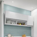 Ver imagem 2 de Armário Aéreo para Cozinha 150cm Yara M05 Branco - Inoviza