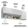 Armário Aéreo para Cozinha 150cm Yara M05 Branco - Inoviza - 4