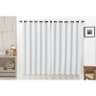 Cortina Corta Luz Blackout 3M para Varão Simples - Branco - 1