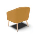 Ver imagem 7 de Poltrona Sala Decorativa Stella Pé Palito Natural Veludo Mostarda D03 - D’Rossi
