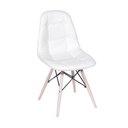 Ver imagem 3 de Conjunto Mesa Eames Eiffel Redonda Vidro 90cm + 4 Cadeiras Eames Dsw Botonê - Branca