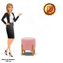 Ver imagem 4 de Puff Stella Suede Rosê Base Madeira Castanho - D'Rossi DRossi