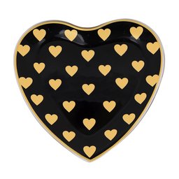 Prato em Forma de Coração Estampado - Vidro - Pequeno - 1