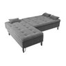 Sofá Cama Chaise Versátil 3 Lugares Boucle:boucle Chumbo - 3