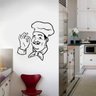 Adesivo de Parede Chefe de cozinha divino - M 60x60cm - 1