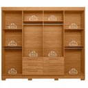 Ver imagem 2 de Guarda Roupa Casal Paranavai 8 Portas 6 Gavetas com Espelho Cinamomo - Santos Andirá