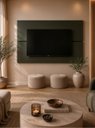 Ver imagem 1 de Painel para TV 150cm Retro MDF Verde Dallas - On Móveis