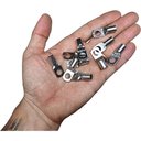 Ver imagem 3 de Kit 10 Terminal Olhal de Compressão para Cabo Fio de 25mm Cobre Estanhado Sc25-8