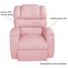 Poltrona Imperial Zero Wall Reclinável Corano:rosa 309 - 8