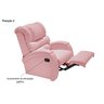Poltrona Imperial Zero Wall Reclinável Corano:rosa 309 - 6