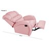 Poltrona Imperial Zero Wall Reclinável Corano:rosa 309 - 7