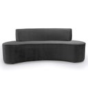 Ver imagem 2 de Sofá 4 Lugares Porto D07 230cm para Sala Living Veludo Cinza - D’Rossi