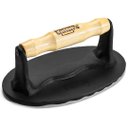 Ver imagem 1 de Prensador Oval 18×7cm Alça Madeira Ferro Fundido Panela Mineira