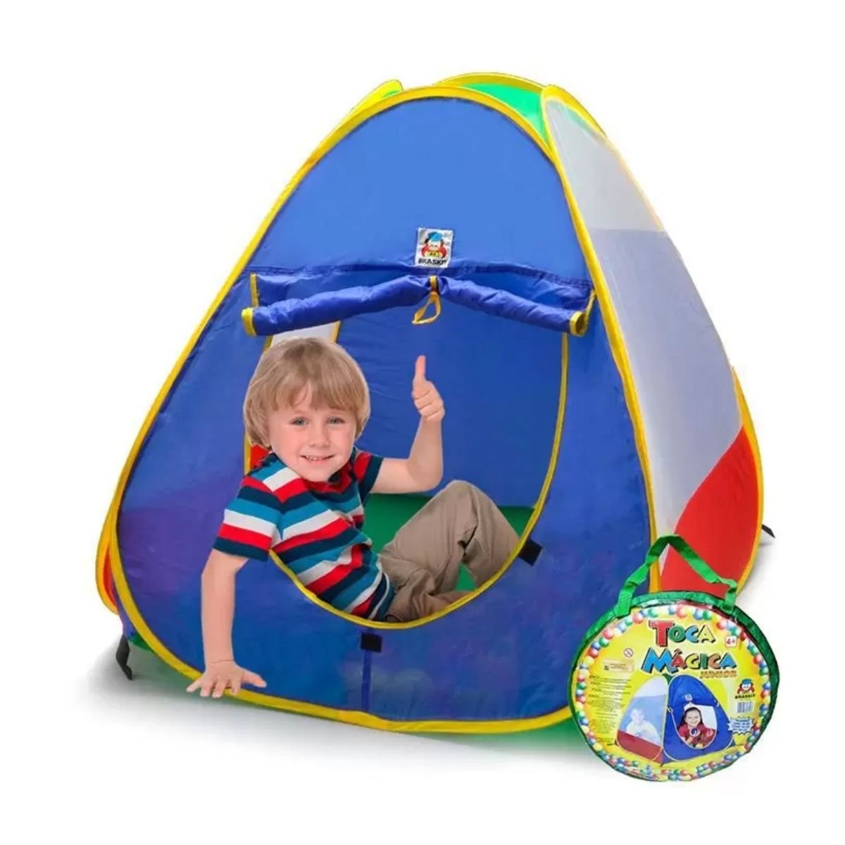 Toca Mágica Junior AZUL Sacola 610B Barraca Cabana Toquinha Infantil ...