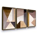 Ver imagem 1 de Quadros Abstratos Geométrico Minimalista Tons Neutros