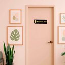 Ver imagem 3 de Placa Acrílica Sinalizadora de Banheiro Masculino Decorativa