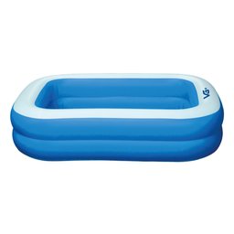 Piscina Inflável Retangular Azul 302 Litros 150 cm Com Bomba e Forro PVC VG+ - 5