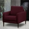 Poltrona Decorativa Para Sala 1 Lugar Livia Veludo Isofa Cor:vinho - 2