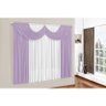 Cortina Paris 4M para Varão Simples - Lilás/Branco - 1