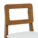 Ver imagem 6 de Banqueta River Madeira Maciça Encosto Anatômico C/ 68cm Altura - Amêndoa - Assento Esto. Corano Bege