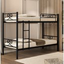 Ver imagem 1 de Beliche Domus Solteiro Moderno 100% Aço Compacta Preto