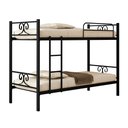 Ver imagem 3 de Beliche Domus Solteiro Moderno 100% Aço Compacta Preto