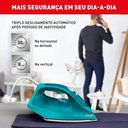 Ver imagem 3 de Ferro a Vapor Arno FUP1 1500W Base Antiaderente Azul-Turquesa 110V